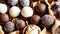 Luxurious Chocolate Truffles with Assorted Toppings.AI Generated