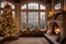 Luxurious Christmas atmospheric interior