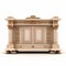 Luxurious Classical Decoration: Beige Ottoman Cabinet 3d Render