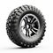 Luxurious Crystalcore Atv Tire - Hyper-realistic Sculpture Design