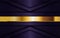 Luxurious dark purple background with golden lines combination. elegant modern background