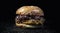 Luxurious Diamond Burger AI Generative Image