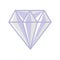 Luxurious diamond jewelry icon vector illustration