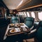 Luxurious first - class airline experience