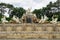 Luxurious fountain Neptune Brunnen In the park of SchÃ¶nbrunn Palace