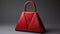 Luxurious Geometry: Red Bag With Polished Craftsmanship