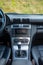 Luxurious german car interior, 6 gear lever, temperature control, dashboard unit