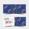 Luxurious gift vouchers set. Colorful design, on white background.