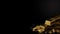 Luxurious Gold Bar Background with Generous Copy Space