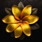 Luxurious Gold Flower Wall Hanging In Maranao Art Style