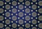 Luxurious gold mandala pattern star blue background