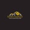 Luxurious Gold Real estate Logo company ilustration