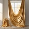 Luxurious Golden Metallic Curtain
