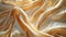 Luxurious golden satin fabric with a smooth, silky texture, rippling in soft waves, perfect for high-end design backgrounds