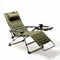 Luxurious Green Camping Chair With Cup Holder
