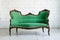 Luxurious green classical style Armchair sofa couch in vintage r