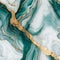 Luxurious Green Marble Surface with Swirling White Veins and Delicate Gold Accents