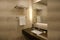 Luxurious hotel bathroom vanity