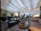 Luxurious interior design lounge area of the five stars luxury hotel. Interior design