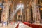 Luxurious interior of St Peter`s Basilica in Vatican City