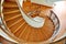 Luxurious internal spiral staircase. Located in a villa near the Black Sea.Ukraine.Odessa.