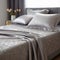 Luxurious Jacquard Plain Sheet For Modern Bedroom With Detailed Engraving