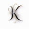 Luxurious Letter K Logo With Rhinestones In Jimmy Choo Style