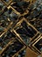 Luxurious Marble Texture with Black and Gold Veins for Elegant Design Seamless Pattern