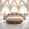 Luxurious Octagonal Couch In Grandiose Gothic Style