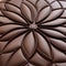 Luxurious Octane Render: 3d Synthetic Leather Flower With Rounded Shapes