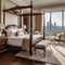 Luxurious and Opulent Hotel Suite with Stunning City Skyline View