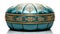 Luxurious Ottoman Style Turquoise Jewelry Box With Gold Adornments