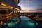 Luxurious Penthouse Terrace with Pool. AI