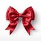 Luxurious Photorealistic Huge Red Ribbon Bow AI Generated