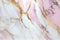 Luxurious pink and gold marble texture