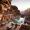 Luxurious residence in Petra, Jordan featuring a private pool.
