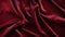 Luxurious ruby red satin or velvet fabric with smooth waves premium background