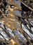 Luxurious Silver and Gold Marble Veins Seamless Pattern