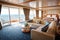 a luxurious suite on a cruise ship