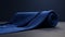 Luxurious Textured Blue Cloth In Zbrush Style - 8k Resolution