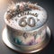 Luxurious Watercolor Cake with \\\'Celebrate 60