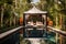 luxurious wellness retreat, with heated pool and private cabana for total relaxation