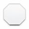 Luxurious White Octagonal Plate: Inspired By Mirror Rooms And Anne Truitt
