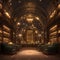 Luxurious Wine Bar Vault - 4K Panoramic Image