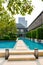 Luxury 5 star hotel pool in Asia Bangkok Thailand