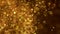 Luxury abstract light bokeh of sparkling dust and gold glitter particles gently swirling in the wind. Loop