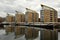 Luxury apartments near the Limehouse Basin in Limehouse, in the London Borough of Tower Hamlets