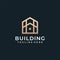 Luxury architecture building real estate logo vector