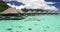 Luxury beach travel vacation in Tahiti - Tourist enjoying paradise holiday