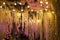 Luxury beautiful decor evening with lights for wedding